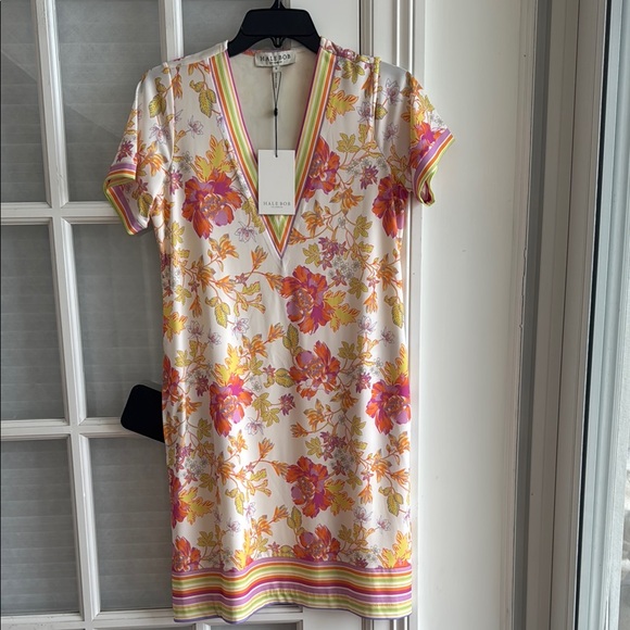 Hale Bob V Neck Dress AbsolutelySuitable Floral  Pockets Travel Small NWT - Picture 12 of 16